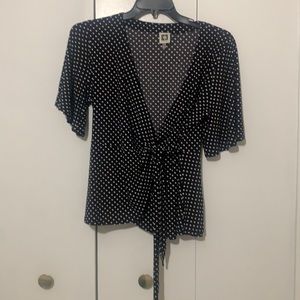 Polka dot blouse